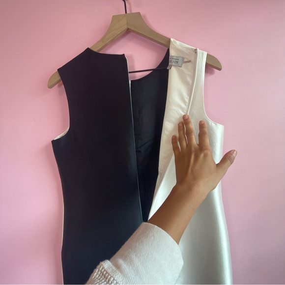 Teri Jon by Rickie Freeman Silk Colorblock Sheath Dress, 6 - Picture 5 of 10